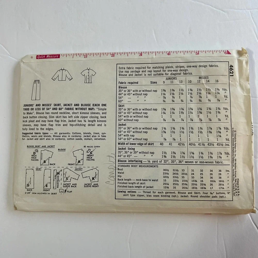 Simplicity vintage pattern